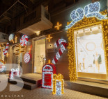 Новогоднее оформление фасада магазина symbol, светодиодные фигуры, световые фигуры конструкции  » Кликните для увеличения ->